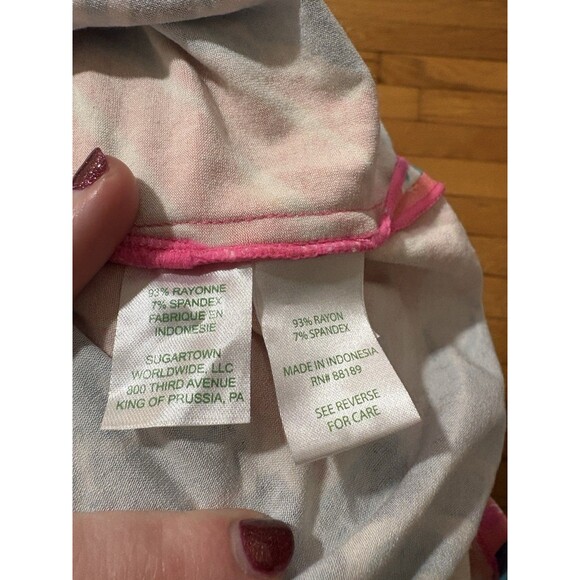 Lilly Pulitzer XXS Rylie UPF 50+ Goombay Smashed Pineapple Hooded Cover Up Dress - Picture 6 of 7